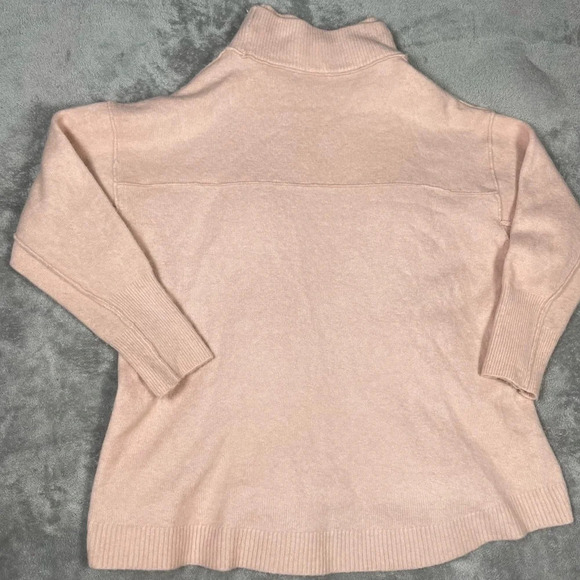 Free People Sweater Womens XS After Glow Wool Mock Neck Oversized Cozy Feminine - Picture 7 of 9